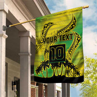 Cook Islands Marathon 2025-Pursuit in Paradise Garden Flag Special Edition LT03 House Flag Yellow-Green - Polynesian Pride