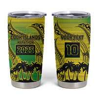 Cook Islands Marathon 2025-Pursuit in Paradise Tumbler Cup Special Edition LT03 Yellow-Green - Polynesian Pride