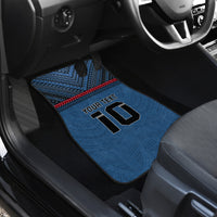 Custom Toa Samoa Rugby Car Mats Samoan Warrior Ula Fala Tribal Pattern LT03 - Polynesian Pride