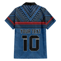 Custom Toa Samoa Rugby Hawaiian Shirt Samoan Warrior Ula Fala Tribal Pattern LT03