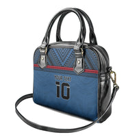Custom Toa Samoa Rugby Shoulder Handbag Samoan Warrior Ula Fala Tribal Pattern LT03 - Polynesian Pride