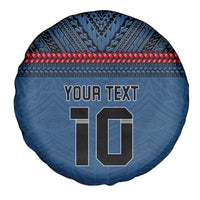 Custom Toa Samoa Rugby Spare Tire Cover Samoan Warrior Ula Fala Tribal Pattern LT03 - Polynesian Pride