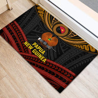 Papua New Guinea Bird-of-Paradise Rubber Doormat Coat of Arms and Tribal Patterns LT03 - Polynesian Pride