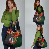 New Zealand and Australia ANZAC Day Grocery Bag Lest We Forget Indigenous and Maori Pattern LT03 - Polynesian Pride