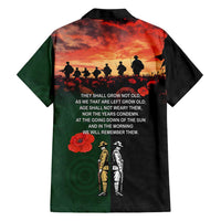New Zealand and Australia ANZAC Day Hawaiian Shirt Lest We Forget Indigenous and Maori Pattern