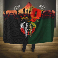 New Zealand and Australia ANZAC Day Hooded Blanket Lest We Forget Indigenous and Maori Pattern LT03 - Polynesian Pride