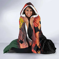 New Zealand and Australia ANZAC Day Hooded Blanket Lest We Forget Indigenous and Maori Pattern LT03 - Polynesian Pride