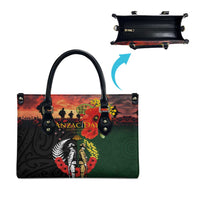 New Zealand and Australia ANZAC Day Leather Bag Lest We Forget Indigenous and Maori Pattern LT03 - Polynesian Pride