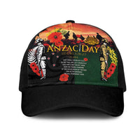 New Zealand and Australia ANZAC Day Mesh Trucker Cap Lest We Forget Indigenous and Maori Pattern LT03 One Size Black Multicolor - Polynesian Pride