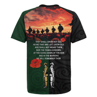 New Zealand and Australia ANZAC Day Rugby Jersey Lest We Forget Indigenous and Maori Pattern LT03 - Polynesian Pride