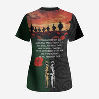 New Zealand and Australia ANZAC Day Scrub Top Lest We Forget Indigenous and Maori Pattern LT03 - Polynesian Pride