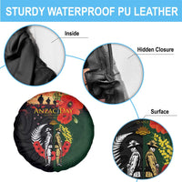 New Zealand and Australia ANZAC Day Spare Tire Cover Lest We Forget Indigenous and Maori Pattern