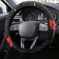 New Zealand and Australia ANZAC Day Steering Wheel Cover Lest We Forget Indigenous and Maori Pattern LT03 - Polynesian Pride