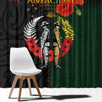 New Zealand and Australia ANZAC Day Window Curtain Lest We Forget Indigenous and Maori Pattern LT03 - Polynesian Pride