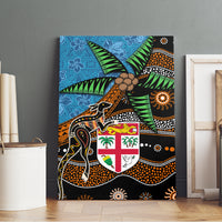 Fiji and Australia Canvas Wall Art Fijian and Aboriginal mix Culture