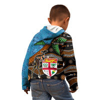 Fiji and Australia Kid Hoodie Fijian and Aboriginal mix Culture