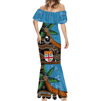 Fiji and Australia Mermaid Dress Fijian and Aboriginal mix Culture LT03 - Polynesian Pride