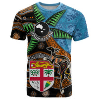Fiji and Australia T Shirt Fijian and Aboriginal mix Culture