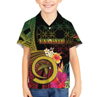 Vanuatu Independence Day Hawaiian Shirt Sand Drawing Melanesian Vibes LT03 - Polynesian Pride