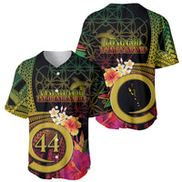 Vanuatu Selebretem 44th Indipendens Dei Baseball Jersey Sand Drawing Melanesian Vibes