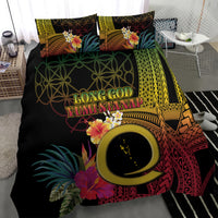 Vanuatu Selebretem 44th Indipendens Dei Bedding Set Sand Drawing Melanesian Vibes LT03 - Polynesian Pride