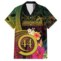 Vanuatu Selebretem 44th Indipendens Dei Hawaiian Shirt Sand Drawing Melanesian Vibes LT03 Black - Polynesian Pride