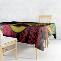 Vanuatu Selebretem 44th Indipendens Dei Tablecloth Sand Drawing Melanesian Vibes LT03 - Polynesian Pride