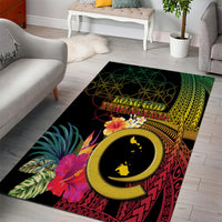 Vanuatu Shefa Day Area Rug Sand Drawing Melanesian