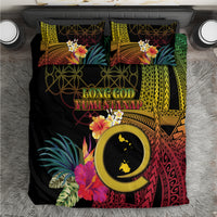 Vanuatu Shefa Day Bedding Set Sand Drawing Melanesian LT03 Black - Polynesian Pride