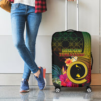 Vanuatu Shefa Day Luggage Cover Sand Drawing Melanesian