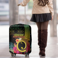 Vanuatu Shefa Day Luggage Cover Sand Drawing Melanesian