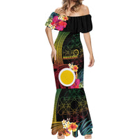 Vanuatu Shefa Day Mermaid Dress Sand Drawing Melanesian LT03 - Polynesian Pride