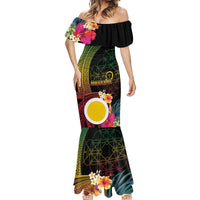 Vanuatu Shefa Day Mermaid Dress Sand Drawing Melanesian LT03 - Polynesian Pride