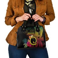 Vanuatu Shefa Day Shoulder Handbag Sand Drawing Melanesian