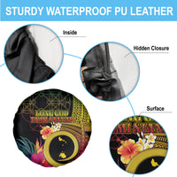 Vanuatu Shefa Day Spare Tire Cover Sand Drawing Melanesian LT03 - Polynesian Pride