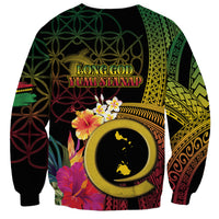 Vanuatu Shefa Day Sweatshirt Sand Drawing Melanesian LT03 - Polynesian Pride