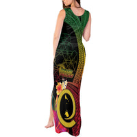 Vanuatu Shefa Day Tank Maxi Dress Sand Drawing Melanesian LT03 - Polynesian Pride