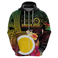 Vanuatu Shefa Day Zip Hoodie Sand Drawing Melanesian