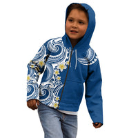 Aloha Polynesian Plumeria Flower Kid Hoodie Blue Color LT03 - Polynesian Pride