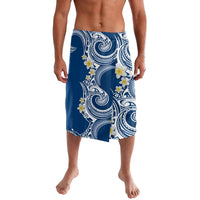 Aloha Polynesian Plumeria Flower Lavalava Blue Color LT03 Blue - Polynesian Pride
