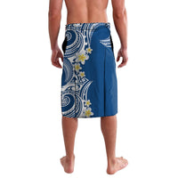 Aloha Polynesian Plumeria Flower Lavalava Blue Color LT03 - Polynesian Pride