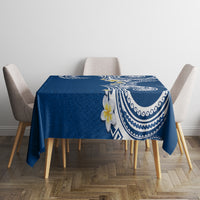 Aloha Polynesian Plumeria Flower Tablecloth Blue Color LT03 - Polynesian Pride