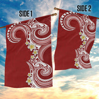 Aloha Polynesian Plumeria Flower Garden Flag Red Color LT03 - Polynesian Pride