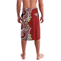 Aloha Polynesian Plumeria Flower Lavalava Red Color LT03 - Polynesian Pride