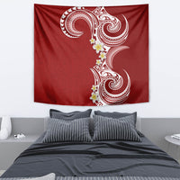 Aloha Polynesian Plumeria Flower Tapestry Red Color LT03 - Polynesian Pride