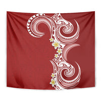 Aloha Polynesian Plumeria Flower Tapestry Red Color LT03 - Polynesian Pride