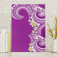Aloha Polynesian Plumeria Flower Canvas Wall Art Purple Color LT03 Without Frame Purple - Polynesian Pride