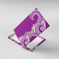 Aloha Polynesian Plumeria Flower Canvas Wall Art Purple Color LT03 With Frame Purple - Polynesian Pride