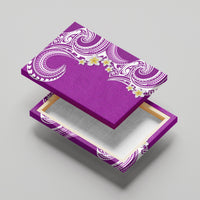 Aloha Polynesian Plumeria Flower Canvas Wall Art Purple Color LT03 - Polynesian Pride