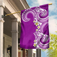 Aloha Polynesian Plumeria Flower Garden Flag Purple Color LT03 House Flag Purple - Polynesian Pride